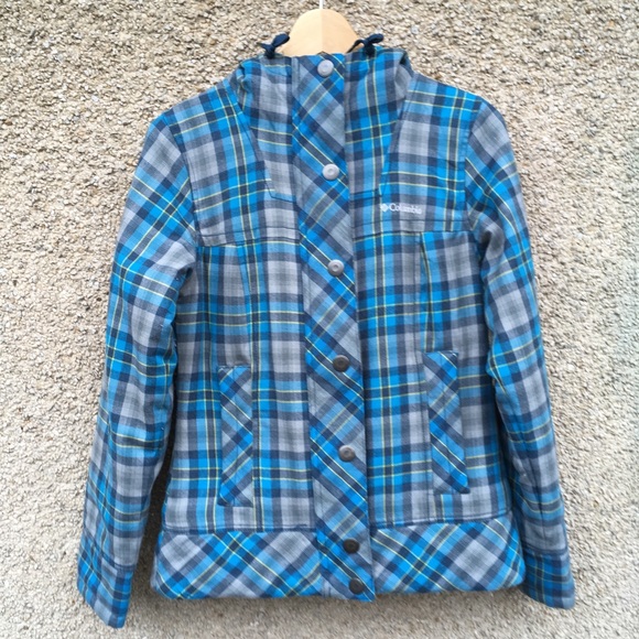 Columbia Jackets & Blazers - Columbia women’s jacket blue/grey check pattern